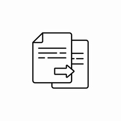 copy document icon sign vector