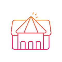 Obraz premium Roof Vector icon