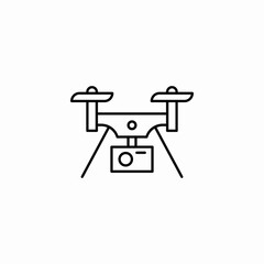 drone camera icon sign vector