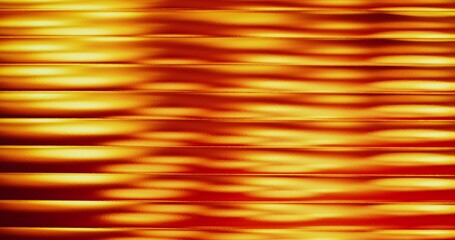 Abstract background. Red and gold iridescence on horizontal stripes
