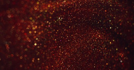 Abstract background. The red sparkles are bubbling and shimmering