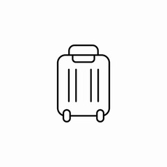 luggage suitcase icon sign vector