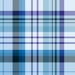 Seamless pattern with pleasant light cold blue colors for plaid, fabric, textile, clothes, tablecloth and other things. Vector image.