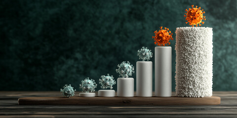 Mrna vaccine development milestones laboratory setting scientific visualization macro focus innovative research concept