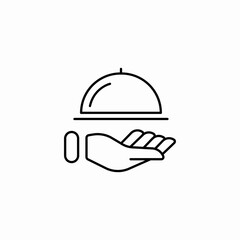 room service icon sign vector