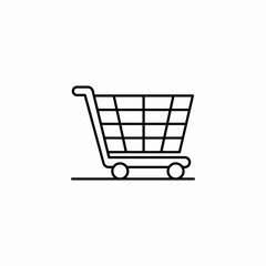 shopping cart icon sign vector