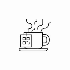 tea cup icon sign vector