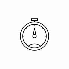 timer stopwatch icon sign vector