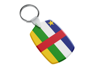 Central African Republic flag keychain 