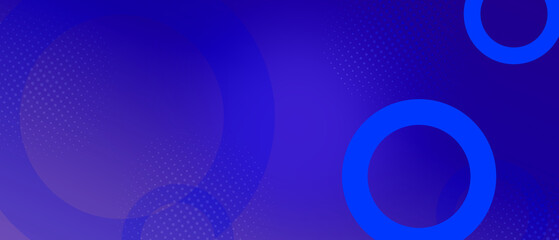 Modern blue abstract presentation background with circle shape element