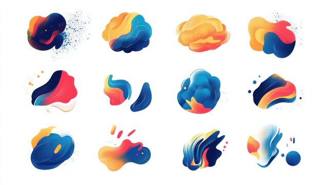 Brain activity abstract concept vector illustration set. Thinking and imagination, problem solving, brainstorming, idea and fantasy, motivation and inspiration, find solution abstract metaphor. illus