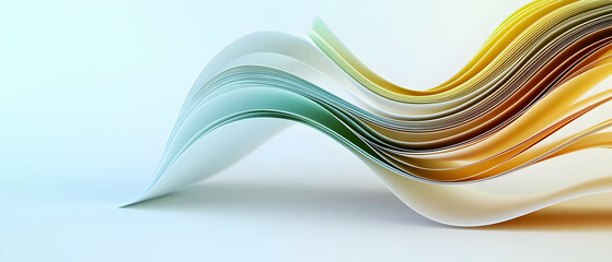 Abstract Colorful Wave Design