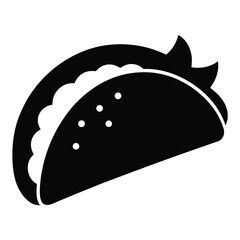 vector illustration of a black bread