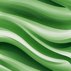 "A clean and modern green-themed abstract background with smooth wave-like curves in varying shades of green and white. The design features a gradient from light to darker green. 1