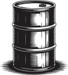 Oil drum container. barrel flat icon for apps and websites