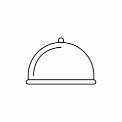 Restaurant food service cover icon vector sign