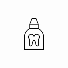 dental mouthwash icon sign vector