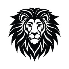 Majestic Lion Head Tribal Style Vector Illustration