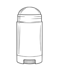 Deodorant Stick Line Art