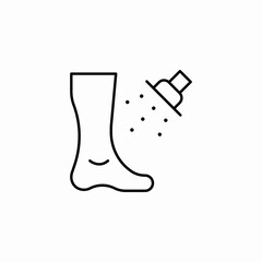 foot sanitation icon sign vector