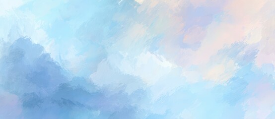 Obraz premium Abstract blue watercolor background with soft pastel colors and brush strokes, creating an elegant backdrop