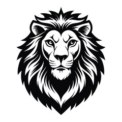 Majestic Lion Head Tribal Style Vector Illustration