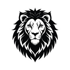 Majestic Lion Head Tribal Style Vector Illustration