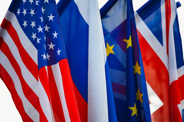 Display of International Flags – Vibrant Representation of Global Unity and National Identity