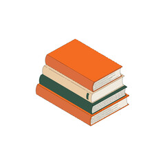 Book icons set, logo isolated on white background, vector illustration.