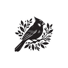 Fototapeta premium Cardinal bird Vector (4).eps