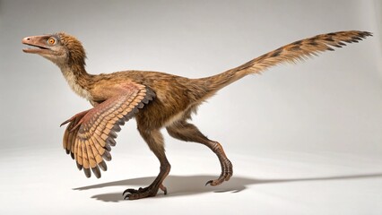 Fototapeta premium Epidexipteryx on studio background