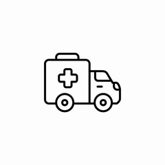 ambulance emergency icon sign vector