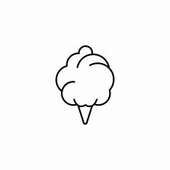 cotton candy icon sign vector