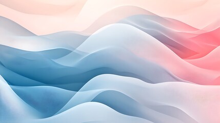 Obraz premium Abstract wavy pattern with soft pastel colors blending seamlessly