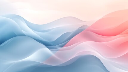 Fototapeta premium Abstract wavy pattern with soft pastel colors blending seamlessly
