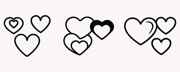 Modern Love Symbols for Digital and Print Design
