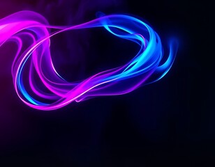 Neon Light Trails A Futuristic Swirl of Colors