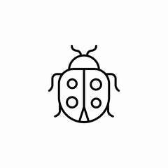 lady bug icon sign vector