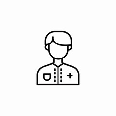 male nurse icon sign vector