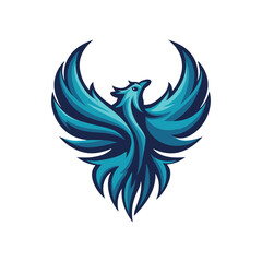Creative Phoenix Bird Logo Design with Bold Lines and Dynamic Shapes for Gaming, Business, and Merchandise Branding