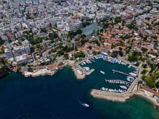 Antalya Kaleici Marina sparkling in the Mediterranean sun, Turkiye