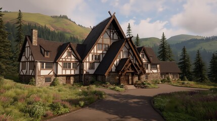 house in the mountains