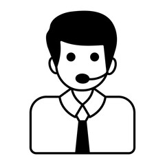 Customer Support Glyph icons