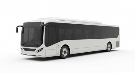 bus isolated on white