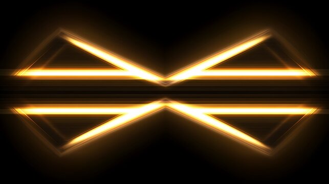 Golden symmetrical geometric design