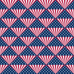 american flag pattern. geometric background. vector illustration