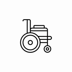 nursing wheelchair icon sign vector