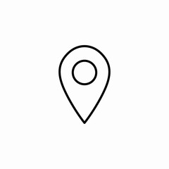 placeholder pin icon sign vector