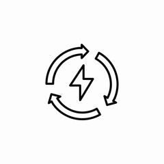 renewable energy icon sign vector