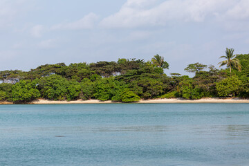 Koh Samui remote beach, Image shows a remote beach along the coastline of Ko Samui mainland